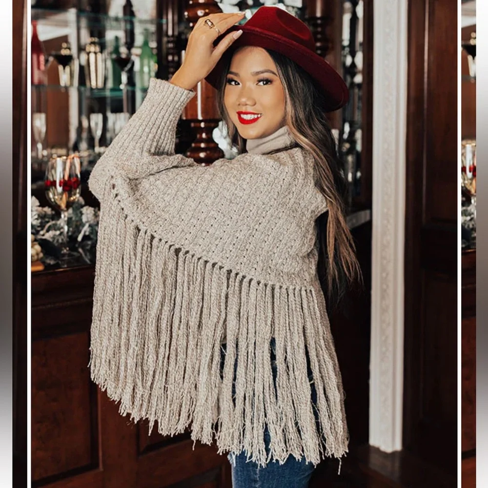 Fringe knit Sweater